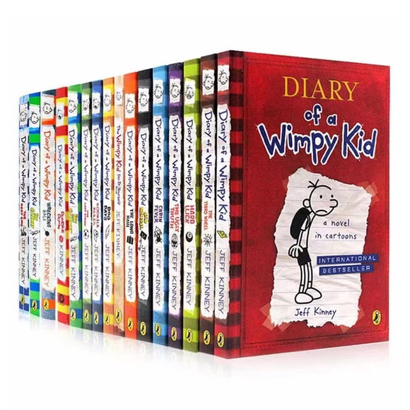 Jeff Kinney Journal d'Un Enfant Méchant Ensemble de Collection de 16 Livres, Série Complète 1-16 Livres en Coffret, Broché (2022030012)