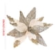 thumbnail image 3 of Seyotauo Christmas Glitter Flower Christmas Tree Decor Artificial Poinsettia Flower Velvet Magnolia s Floral Picks for Christmas Tree Fireplace Xmas Wedding DIY Crafts Wreath Party Floral Decor, 3 of 5