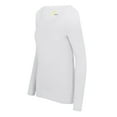 thumbnail image 3 of M&M SCRUBS Women's Long Sleeve Scoop-Neck T-Shirt Under Scrub (White, XXX-Large), 3 of 5