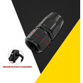 thumbnail image 4 of GFDYREE 1 Pack Raccord de Tuyau en Aluminium AN6, Conversion de Refroidissement d'Huile Automobile Rotative, Raccord de Refroidissement Rapide Détachable, Adaptateur Étanche pour Véhicule (Noir #Droit), 4 of 6