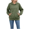 thumbnail image 2 of DAFPZW Hoodies for Women Long Sleeve Hooded Sweatshirts Loose Fit Oversized Hoodie With Pockets Winter Gym Dressy Fall Tops, 2 of 7