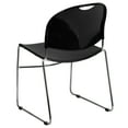 BizChair 5 Pack 880 lb. Capacity Black Stack Chair with