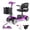 Purple, variant on Actwant Electric Mobility Scooter for Seniors & Adults, 4 Wheel Folding, 350W Motor, 24V 12Ah Battery, 300 LBS Heavy Duty, Blue