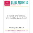 thumbnail image 2 of Whipper Snapper Cling Stamp 2.5"X3.5"-Best Buds Saying, Pk 2, 2 of 2