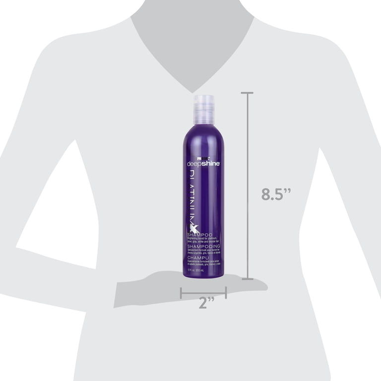 Rusk, Deepshine PlatinumX Shampoo, 12 oz, for Blonde Gray Hair