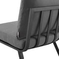 thumbnail image 5 of Modway Riverside Outdoor Patio Aluminum Corner Chair in Gray/Charcoal, 5 of 8