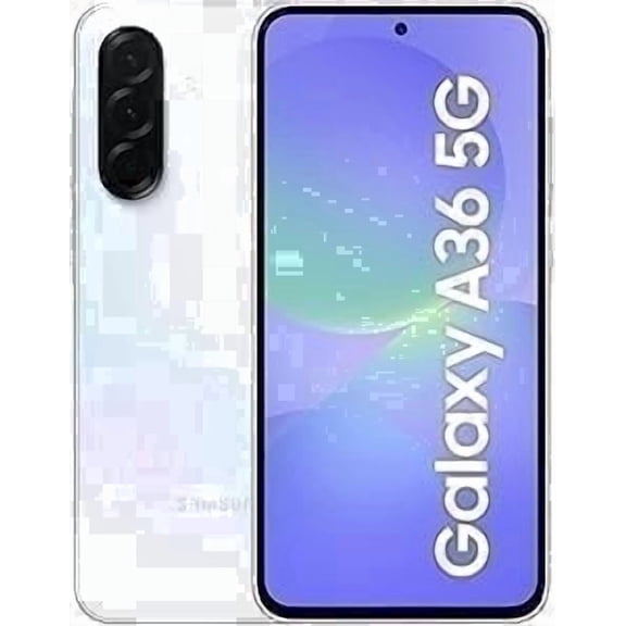 Samsung Galaxy A36 5G AI, 128GB 8GB RAM, Android Smartphone, International Version, Unlocked - Awesome White