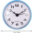 thumbnail image 2 of Indoor Outdoor Waterproof Wall Clock, 1PCBattery Operated Quality Quartz Round Clock for Outdoors/ Pool/ Patio/ Home- Blue, 2 of 5