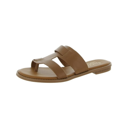 UPC 017113941434 product image for Franco Sarto Womens Gretta Leather Thong Slide Sandals | upcitemdb.com