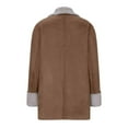 thumbnail image 5 of Patlollav Womens Coats,Winter Warm Composite Plush Button Lapel Collar Jacket Outwear, 5 of 6