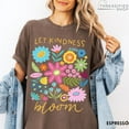 thumbnail image 2 of Let Kindness Bloom Comfort Colors T-Shirt, Mental Health Shirt, Be Kind Retro Flower Shirt, Floral Kindness Tee, Aesthetic Women's Tee, 2 of 4