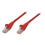 Intellinet Network Patch Cable, Cat5e, 3m, Red, CCA, U/UTP, PVC, RJ45, Gold Plated Contacts, Snagless, Booted, Lifetime Warranty, Polybag - Patch cable - RJ-45 (M) to RJ-45 (M) - 10 ft - UTP - CAT 5e - molded, snagless - red