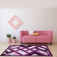 thumbnail image 4 of L Baiet SD439Z28 2 x 8 ft. Tillie Shag Runner Rug, Purple, 4 of 6