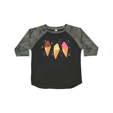 

Inktastic Ice Cream Trio with Sprinkles Gift Toddler Boy or Toddler Girl T-Shirt