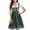 Blue, variant on ANINEO Women Plus Size German Dress Square Neck Apron Oktoberfest Dirndl Comfy Maid Uniform Festival Waitress Girl Clothess