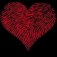 thumbnail image 3 of CafePress - Red Heart With Fingerprint P - Women's Dark Pajamas, 3 of 4