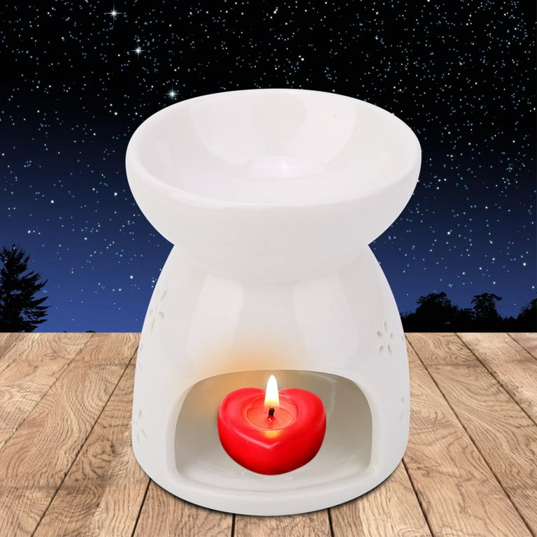 Aroma Stove, Ceramic Night Fragrance Lamp Essence Furnace Oil Candle  Incense Stove Aromatherapy, For Bedroom, Living Room, Office Or Hotel(love)