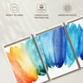thumbnail image 6 of Elephant Stock Burst Of Rainbow Wall Art - Horizontal Multi Panel Canvas - Living Room Wall Decor - Abstract Multi Panel - Blue And Teal Decor By Eva Watts - 80" x 39", 6 of 8
