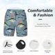 thumbnail image 3 of Balery Various Wild Sea Fish Bañador para hombre, shorts de playa de secado rápido con entrepierna y forro de compresión-Medium, 3 of 6