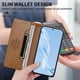 thumbnail image 4 of Funda Tipo Cartera de Cuero Sintético para Samsung Galaxy A56 Bloqueo RFID, con Ranuras para Tarjetas y Bolsillo para Efectivo, Cierre Magnético Fuerte Marrón, 4 of 6