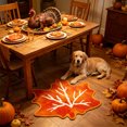 thumbnail image 5 of Zynviq Thanksgiving Area Rugs Maple Leaf 31.5" X 19.7" Throw Rug Polyester Novelty Washable Orange Small Rug for Coffee Table, 5 of 6