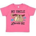 thumbnail image 3 of Inktastic My Uncle Loves Me with Sloth and Hearts Boys or Girls Toddler T-Shirt, 3 of 5