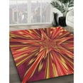 thumbnail image 2 of Ahgly Company Indoor Rectangle Patterned Papaya Orange Area Rugs, 3' x 5', 2 of 6