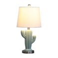 thumbnail image 2 of Lámpara Benzara 56 cm de cerámica con base de cactus azul y blanco, 2 of 5