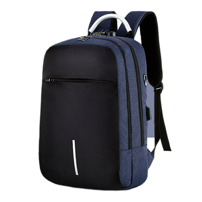 Laptop backpack top with back support