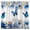 Blue, variant on Butterfly Shower Curtain for Bathroom, Blue and White Flower Bath Waterproof Curtain Decor, Butterfly Floral Bathtubs Curtain Fabric with 12 Hooks 72x72 inches
