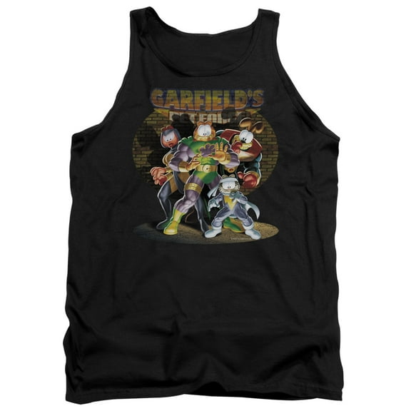 Garfield Spotlight Adult Tank Top Black