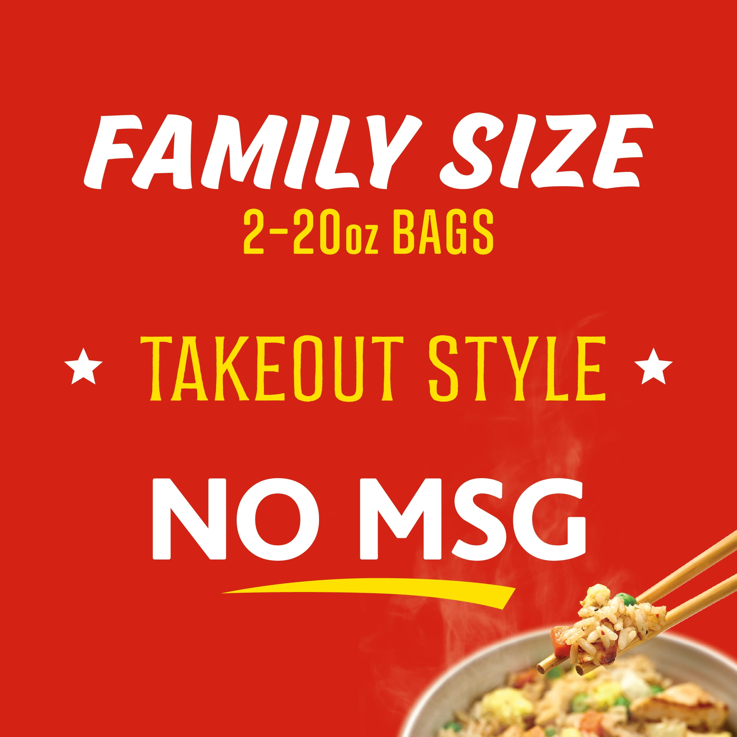 Happi Foodi Chicken Fried Rice - Frozen Family Size Rice Meal - 40 oz