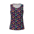 thumbnail image 4 of Lsque mushroom color Skull Printed Workout Tank Tops for Women, Athletic Sports Tank Tops, Compression Sleeveless Dry Fit Shirts,Sleeveless Yoga Shirt-Small, 4 of 9