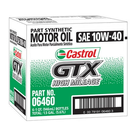 Castrol High Mileage 10w40 Motor Oil