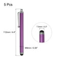 thumbnail image 2 of Uxcell Capacitive Stylus for Screen Sensitivity and Precision Stylus for All Screen Devices Purple 5pcs, 2 of 6