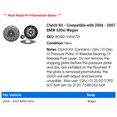 thumbnail image 2 of Clutch Kit - Compatible with 2006 - 2007 BMW 530xi Wagon, 2 of 2