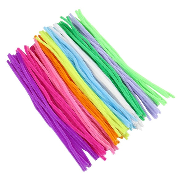 MasteelfCA WINOMO 100 Pcs Tiges en Chenille Tuyau pour Matériel d'Artisanat DIY Cadeau d'Anniversaire pour Enfants Décoration Cadeau Créatif Jouets DIY (Mixte)