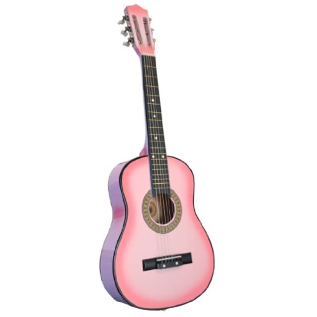 cheap pink guitar