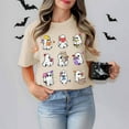 thumbnail image 2 of T-Shirt de Lecture Mignon pour Dames d'Halloween, Manches Courtes, Décontracté, Intéressant, Généreux, 2 of 5