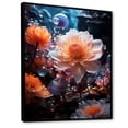 thumbnail image 2 of Designart "Subaquatic Floral Coral II" Coastal Coral Under Water Floater Framed Wall Art Living Room, 2 of 5