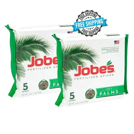 Jobe's Palm Tree Fertilizer 10-5-10 Time Release Fertilizer 10 Spikes (2