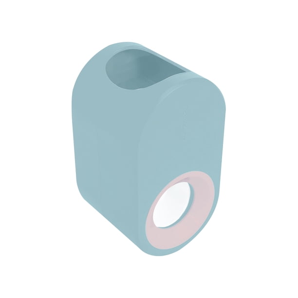 Dispensador de pasta de dientes Exprimidor automático de pasta de dientes Colgador de soporte de cepillo de dientes montado en la pared para baño, Azul cielo Inevent HA003111-03B
