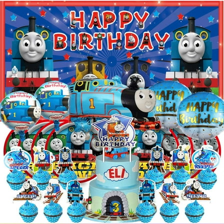 Thomas Pirates Party Supplies Plates Decoration Backdrop Banner Birthday Decor Tableware Fans Balloons