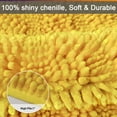 thumbnail image 2 of Civkor Non Slip Bathroom Rugs Chenille, Yellow Bath Mat 31"x20" and 24"x16", Quick Dry Machine Wash, 2 of 5