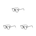 thumbnail image 3 of Minnieouse Montura de gafas de lectura para mujer, monturas de gafas flexibles, monturas ópticas para gafas, montura redonda, gafas para miopía Type1 NO1, 3 of 6