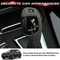 thumbnail image 4 of Xotic Tech Black Alcantara Suede Leather Gear Shift Knob Cap Cover Trim Compatible with 5-series X5 X6 E60 E70 E71, 4 of 8