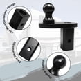 thumbnail image 3 of NIXFACE 4" Offset Gooseneck Ball Extender,Gooseneck Hitch,2-5/16'" Diameter, 20,000 lbs, 3 of 5