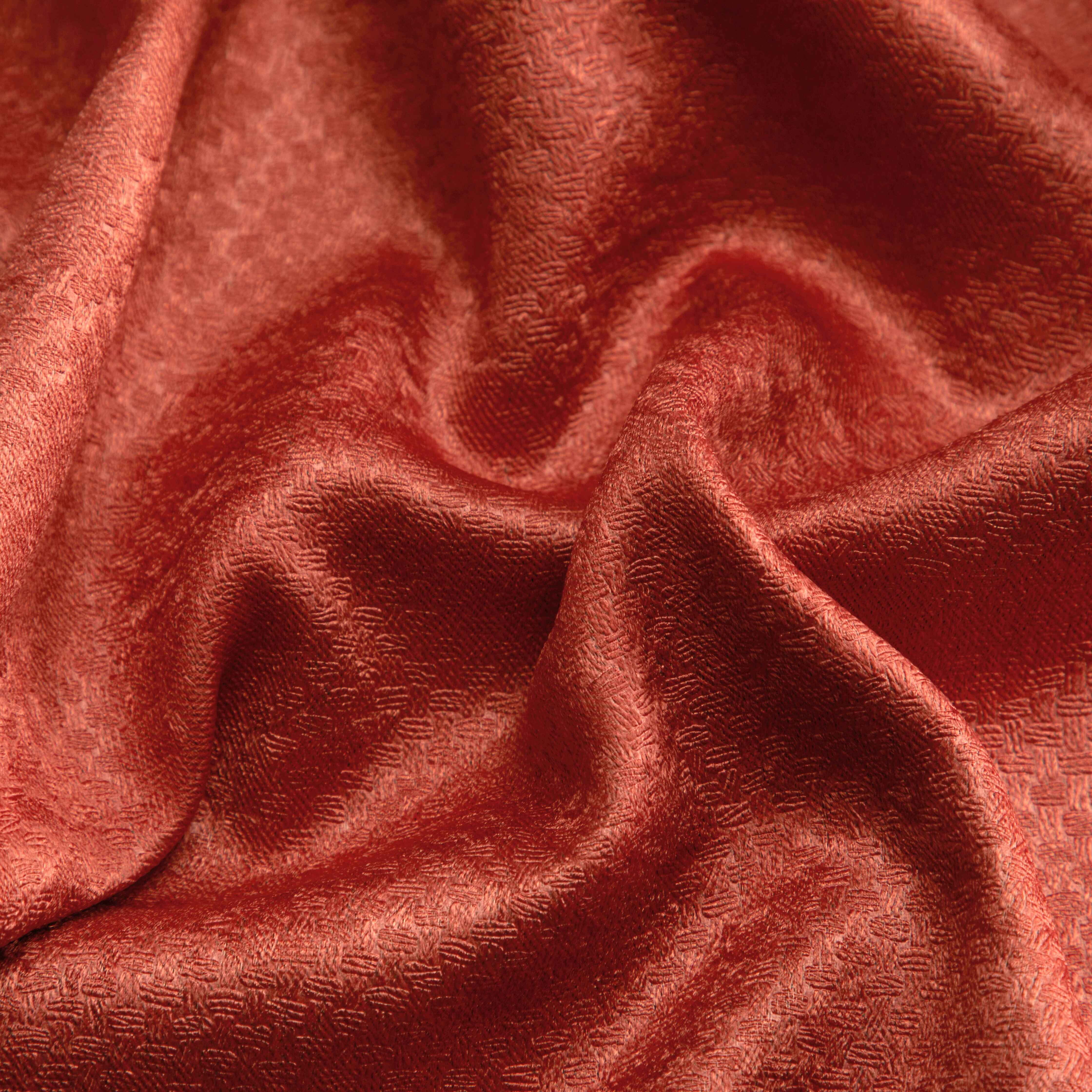 Mainstays Metallic Blackout Curtain Panel Set, Red Canyon, 27.5 in W x 63 in L