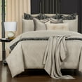 thumbnail image 3 of SIScovers F Scott Fitzgerald Luxury Deco Duvet Cover and Insert Set Platinum Twin 5 Piece, 3 of 5