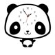 thumbnail image 1 of Reloj de pared de panda de estilo nórdico, reloj de madera silencioso para el hogar y la sala de estar Sincero Electrónica, 1 of 5